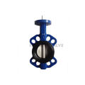 Flanged Pneumatic Wafer Type Metal Seal Butterfly Valve Pn16